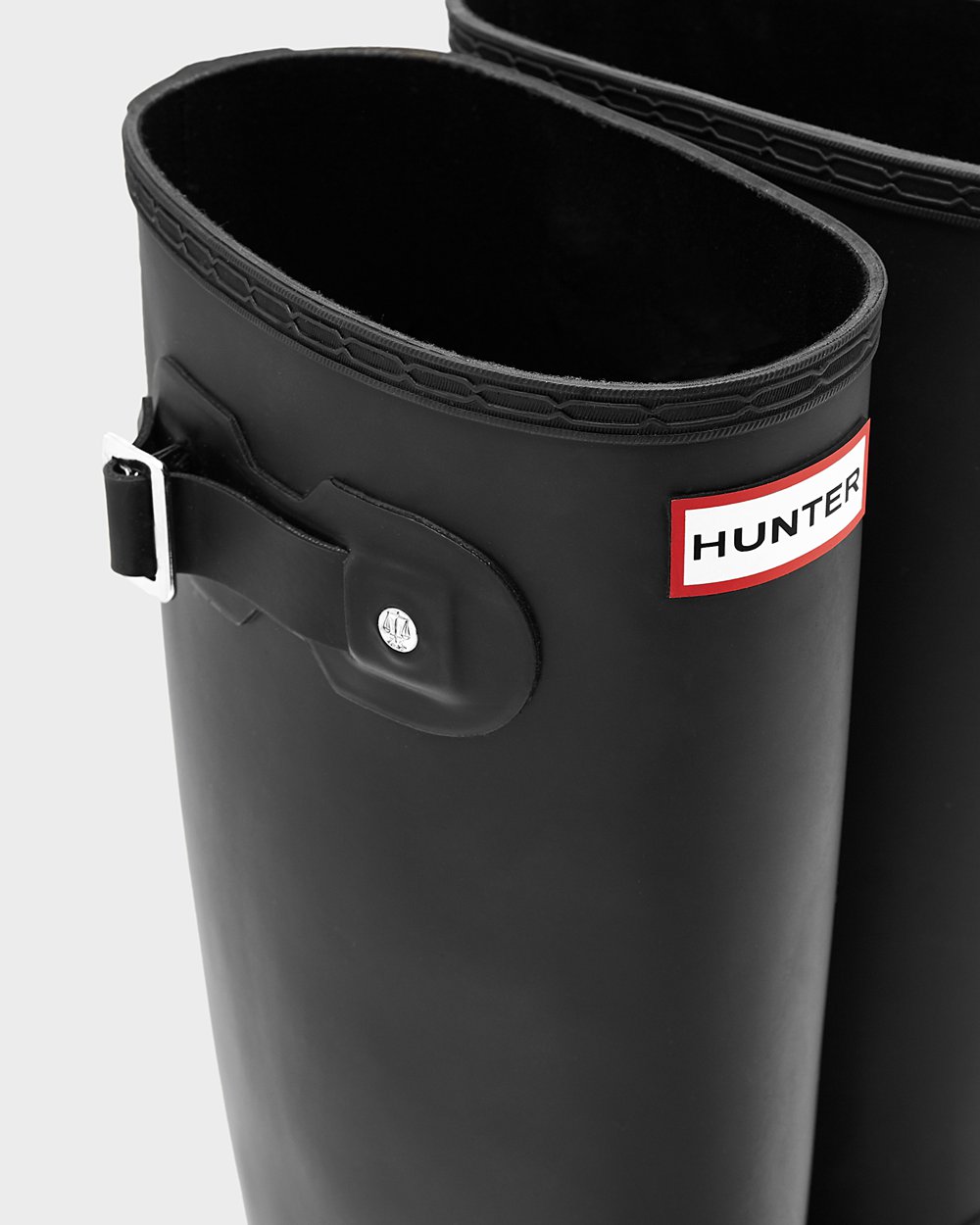 Womens Hunter Wide Fit Rain Boots Black - Original Tall Leg - 7069358-BC